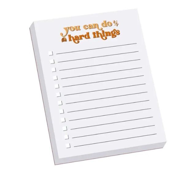 You Can Do Hard Things Notepad NEW - Picture 1 of 3